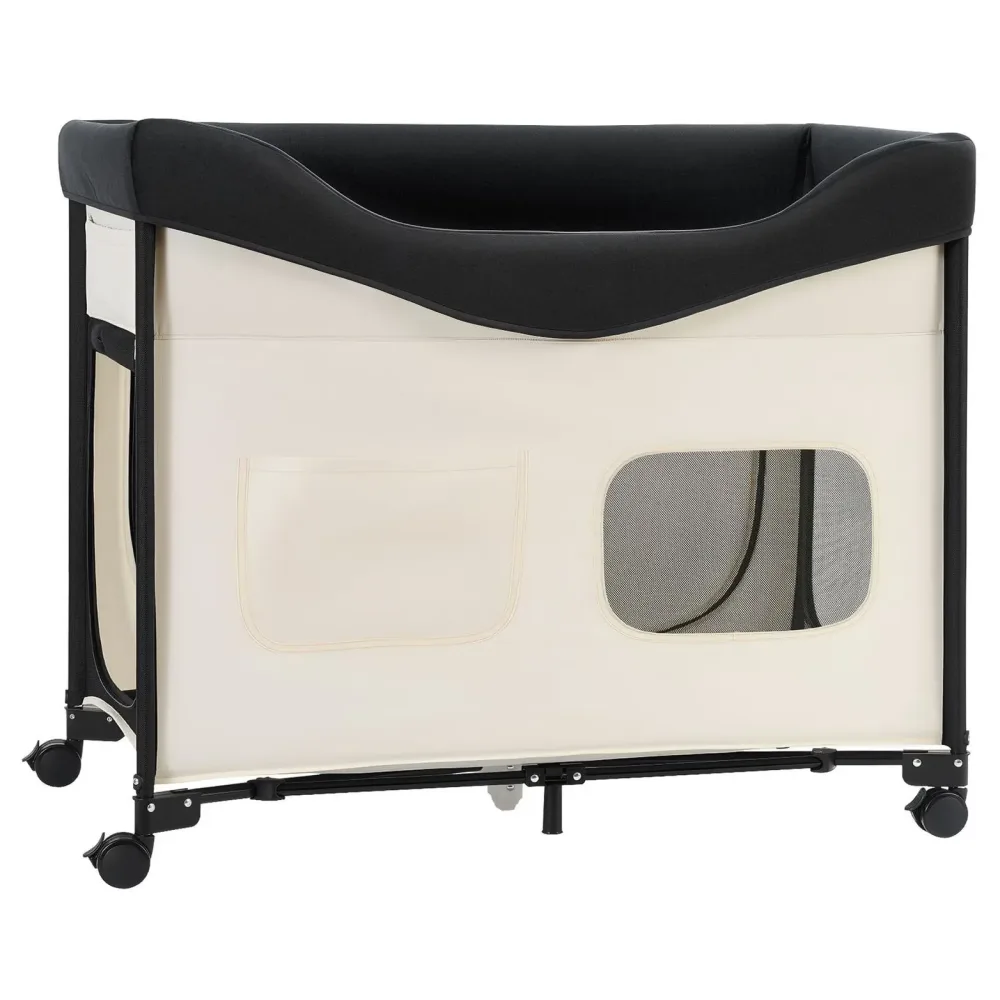 Dog Bed foldable beige 110 lbs