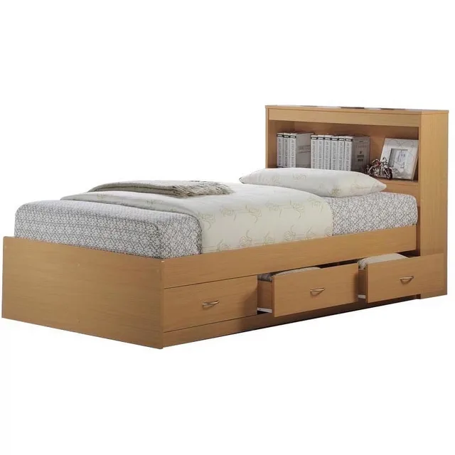 Bed white black