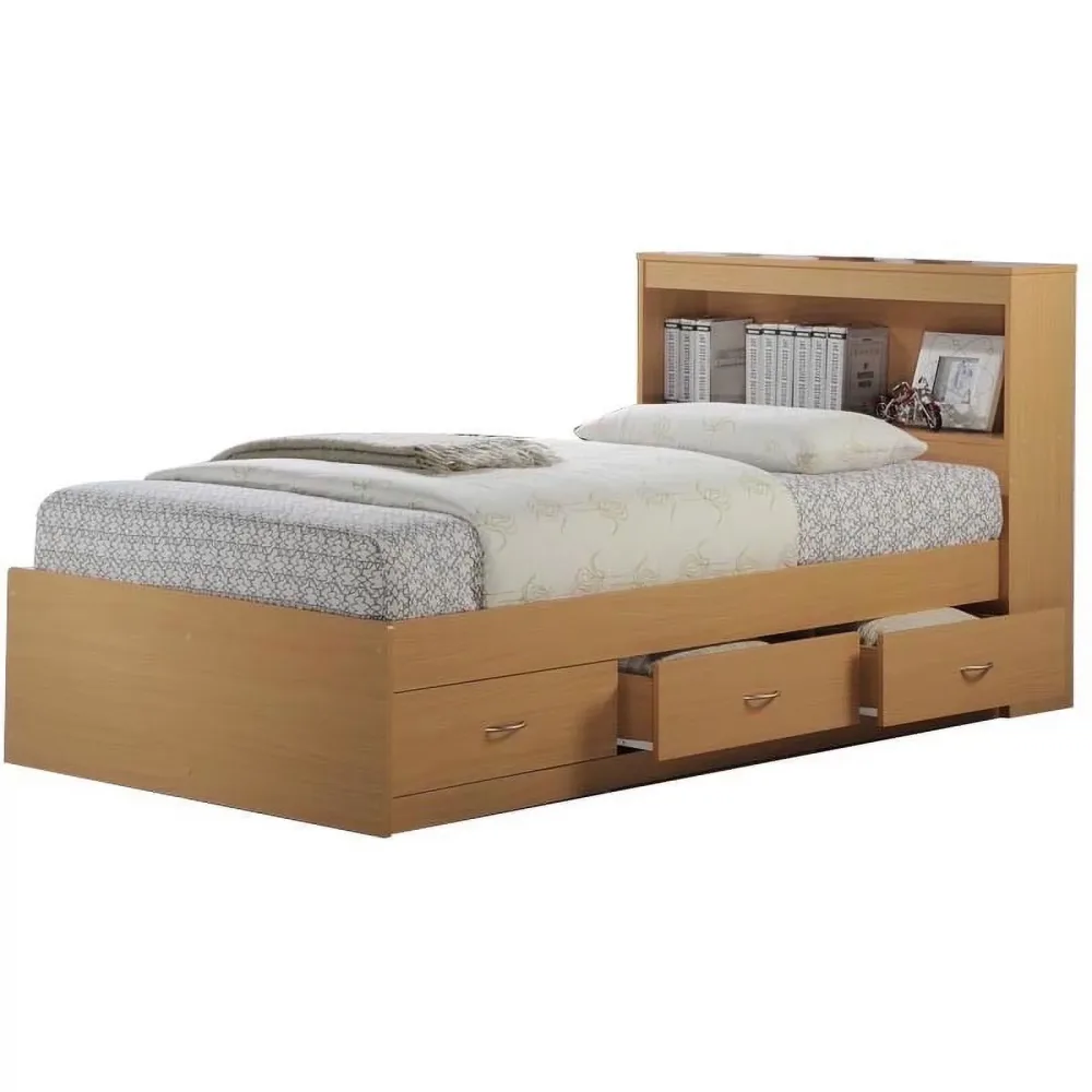 Bed white black