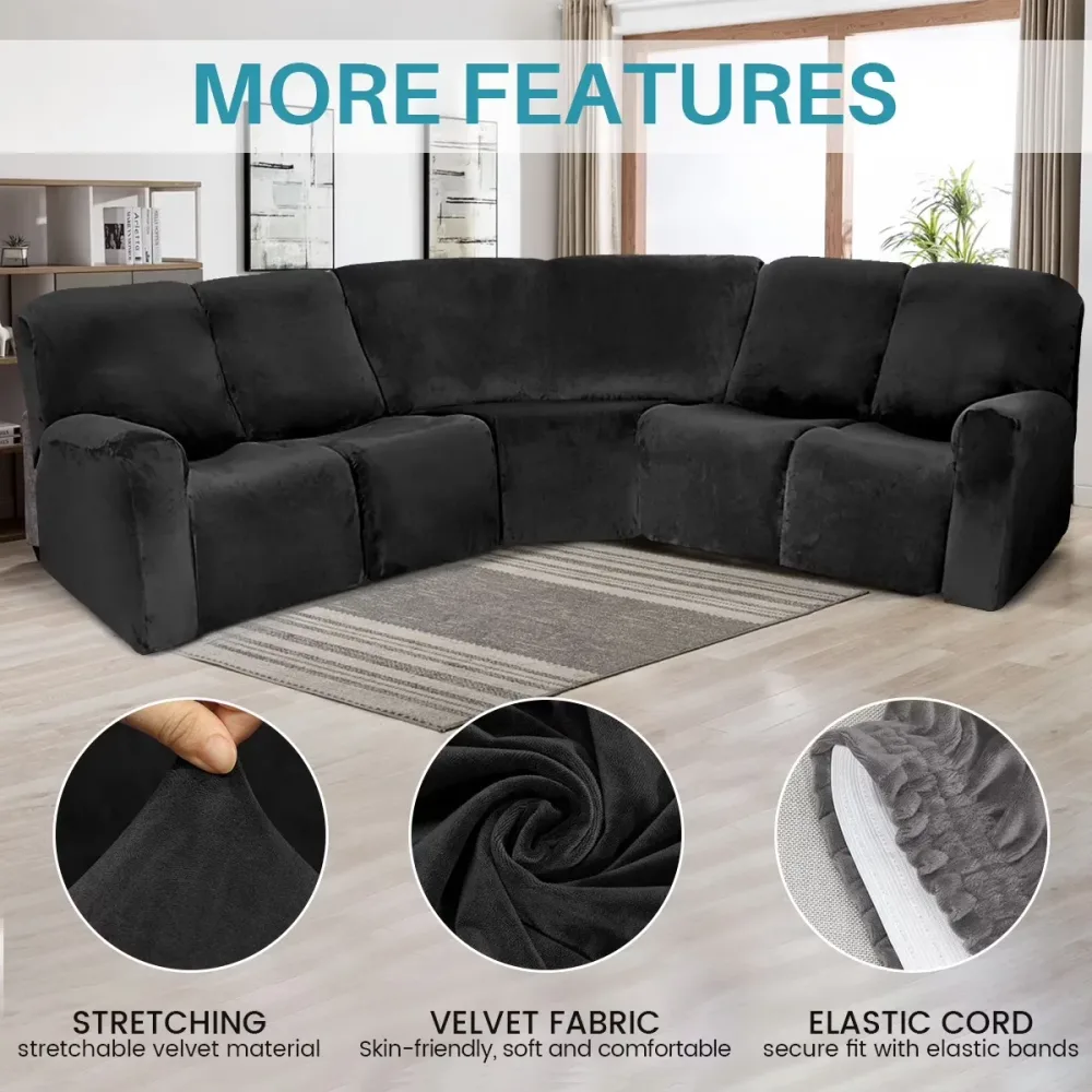 Sofa grey black 70-85inch