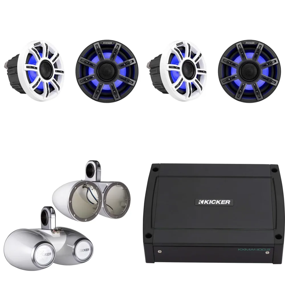 Audio Components 6.5" 2 pair white