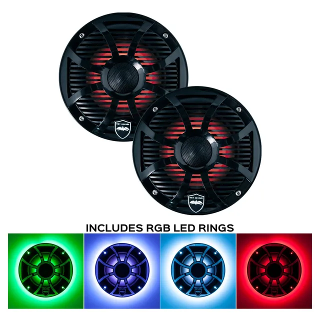 Speaker 6.5 inch led black