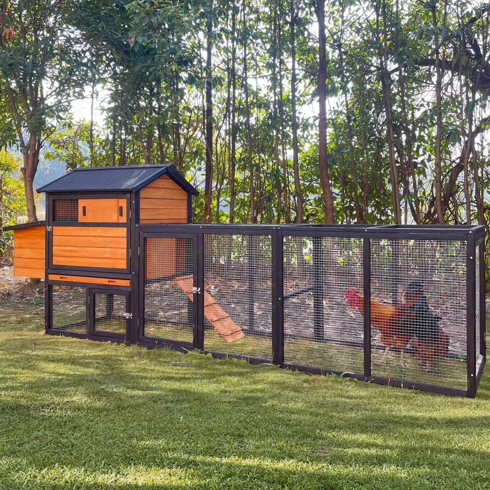 Chicken Coop 114" waterproof brown