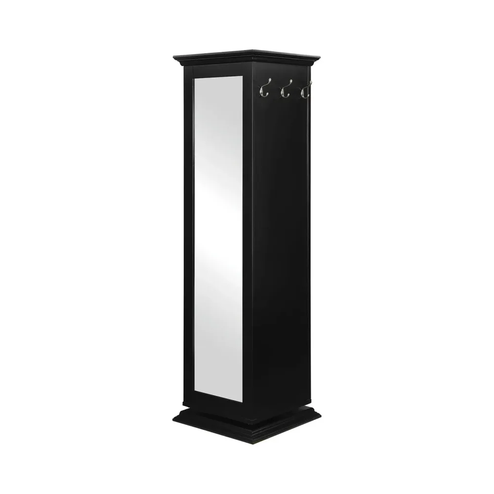 Cabinet black adjustable