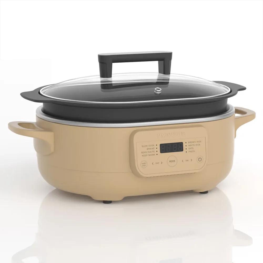 Pot black brown white
