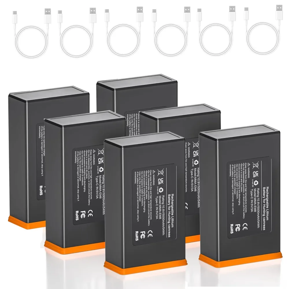 Trail Camera 6pack rechargeable 10.8v