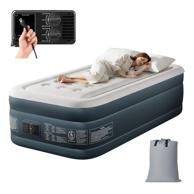 Air Mattress 18in gray white